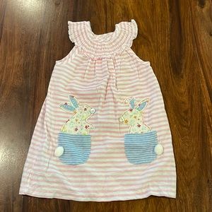 Mudpie 4T Bunny Dress, only wore once!
